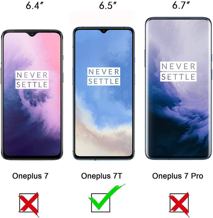 YOFO HD D+ Edge to Edge Full Screen Coverage Tempered Glass for Oneplus 7T- Full Glue Gorilla Glass (Black)