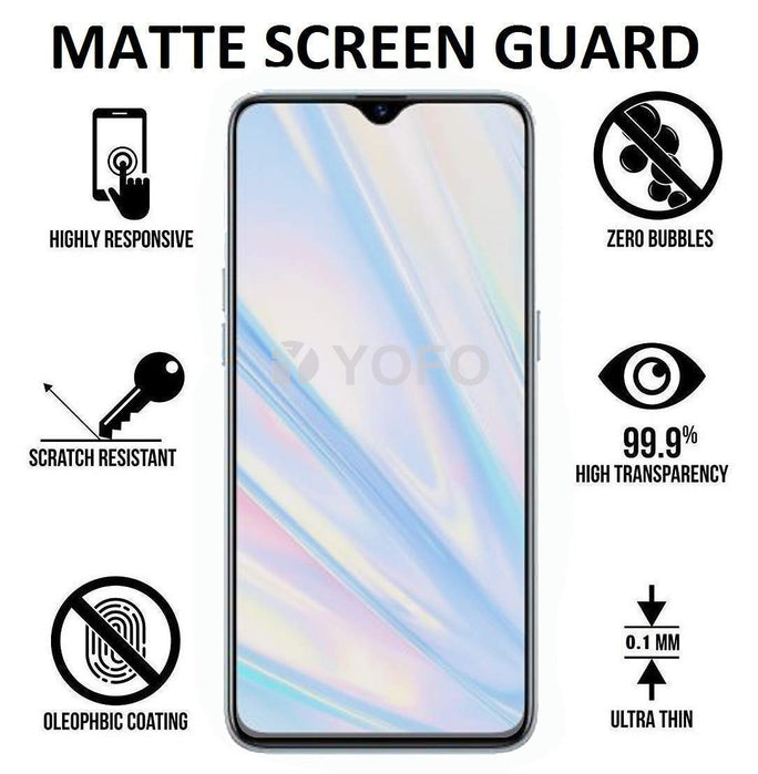 YOFO Combo for Realme XT Transparent Back Cover + Matte Screen Guard with Free OTG Adapter