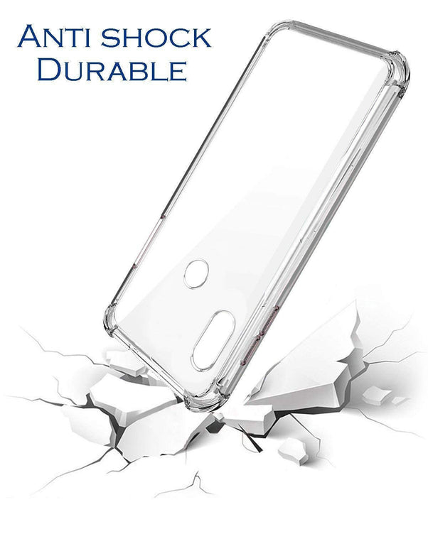 YOFO Back Cover for MI Redmi Note 5 Pro Shockproof TPU Cushioned Edges (Transparent)