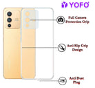 YOFO Back Cover for Vivo V23 Pro (5G) / Vivo S12 Pro (5G) (Flexible|Silicone|Transparent|Camera Protection|DustPlug)