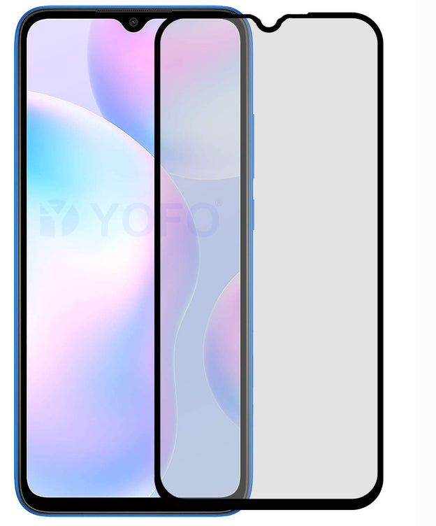 YOFO Combo for Mi Redmi 9A / 9i Transparent Back Cover + Full Matte Screen Guard with Free OTG Adapter