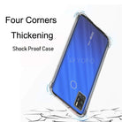 YOFO Rubber Back Cover Case for Techno Spark 6 Air (Transparent) with Bumper Corner
