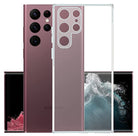 YOFO Back Cover for Samsung Galaxy S22 Ultra (5G) (Flexible|Silicone|Transparent|Dust Plug|Camera Protection) (SALE)