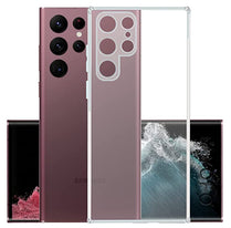 YOFO Back Cover for Samsung Galaxy S22 Ultra (5G) (Flexible|Silicone|Transparent|Dust Plug|Camera Protection) (SALE)