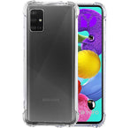 YOFO Silicon Shockproof Soft Transparent Back Cover for Samsung A51 - (Transparent)