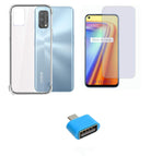 YOFO Combo for Realme 7 Pro Transparent Back Cover + Matte Screen Guard with Free OTG Adapter