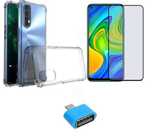 YOFO Combo for Realme 7 Transparent Back Cover + Matte Screen Guard with Free OTG Adapter