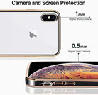 YOFO Chrome case for iPhone X & iPhone Xs | Black TPU Case | Chrome case | Electroplating case Cover -(Black)