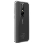 YOFO Silicon Transparent Soft Back Cover for Nokia 6.1 Plus 2018 (Transparent)