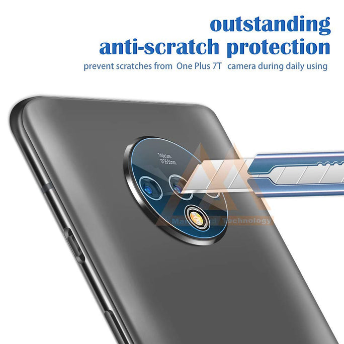YOFO Anti Scratch Camera Lens Screen Protector 9H Camera Nano Glass for One Plus 7T (Transparent)