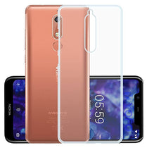 YOFO Back Cover for Nokia 5.1 (Flexible|Silicone|Transparent|Camera Protection)