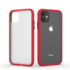 YOFO Matte Finish Smoke Back Cover for Apple iPhone 11 (6.1)-Red