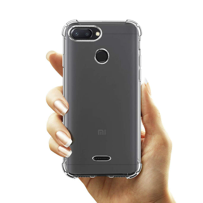 YOFO Silicone Back Cover for MI Redmi 6 (Transparent)