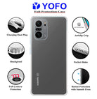 YOFO Back Cover for Mi 11X (Flexible|Silicone|Transparent|Camera Protection|DustPlug)