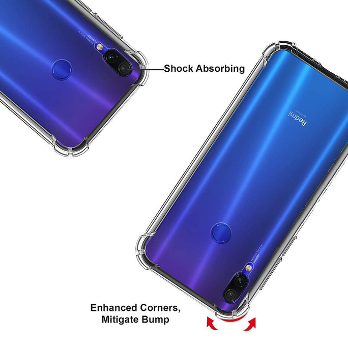 YOFO Combo for Mi Redmi Note 7 PRO Transparent Back Cover + Matte Screen Guard with Free OTG Adapter