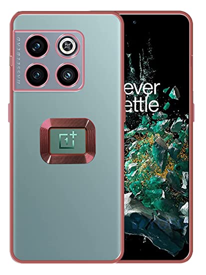 YOFO Electroplated Logo View Back Cover for OnePlus 10T (Transparent|Chrome|TPU+Polycarbonate)