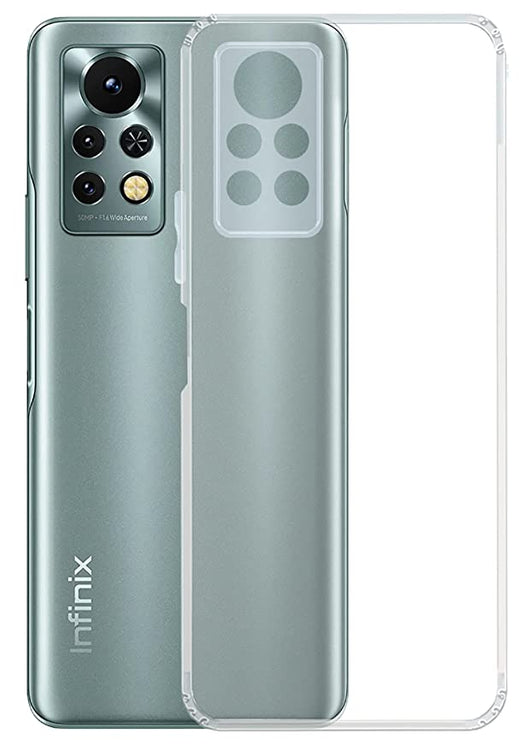 YOFO Back Cover for Infinix Note 11s / Note 11 Pro (Flexible|Silicone|Transparent|Dust Plug|Camera Protection)