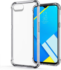 YOFO Rubber Shockproof Soft Transparent Back Cover for REALME C2 - All Sides Protection Case