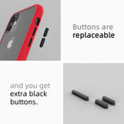 YOFO Matte Finish Smoke Back Cover for Apple iPhone 11 (6.1)-Red