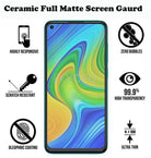 YOFO Combo for Mi Redmi Note 9 Transparent Back Cover + Matte Screen Guard with Free OTG Adapter