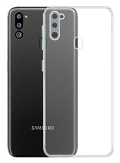 YOFO Back Cover for Samsung Galaxy M21 (2021 Edition) (Flexible|Silicone|Transparent|Dust Plug|Camera Protection)… (Copy)