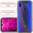 YOFO Combo for Mi Redmi Y3 Transparent Back Cover + Matte Screen Guard with Free OTG Adapter