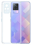 YOFO Back Cover for Vivo Y73 (2021) (Flexible|Silicone|Transparent|Shockproof|Camera Protection)