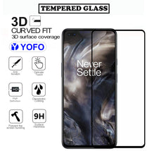YOFO HD D+ Edge to Edge Full Screen Coverage Tempered Glass for OnePlus Nord- Full Glue Gorilla Glass (Black)