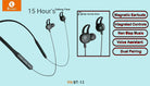 Rivano RN BT-13 Magnet Wireless Sport Bluetooth Neckband Earphone with 28 Hours Backup