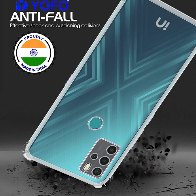 YOFO Rubber Back Cover Case for Micromax in Note 1 (Color: Smoke) with Bumper Corner