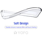 YOFO Back Cover for iPhone XS Max (Transparent) with Dust Plug & Camera Protection