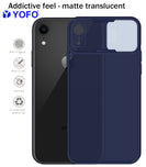 Prime Metal Shutter, Slim Protective Back Cover With Camera Slide Protector For iPhone XR With Free Triangle Mobile Stand