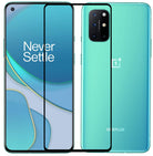 YOFO HD D+ Edge to Edge Full Screen Coverage Tempered Glass for Oneplus 8T- Full Glue Gorilla Glass (Black)