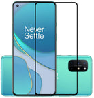 YOFO HD D+ Edge to Edge Full Screen Coverage Tempered Glass for Oneplus 8T- Full Glue Gorilla Glass (Black)