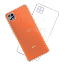 YOFO Back Cover for Mi Redmi 9 (Transparent) with Dust Plug & Camera Protection