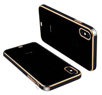 YOFO Chrome case for iPhone X & iPhone Xs | Black TPU Case | Chrome case | Electroplating case Cover -(Black)