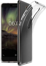 YOFO Silicon Transparent Soft Back Cover for Nokia 6.1 2018 (Transparent)