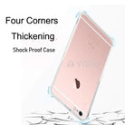 YOFO Back Cover for iPhone 6Plus (Transparent) with Dust Plug & Camera Protection