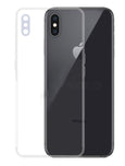 YOFO Back Cover for iPhone XS Max (Transparent) with Dust Plug & Camera Protection