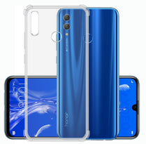 YOFO Rubber Back Cover Case for Honor 10 Lite (Transparent) with Bumper Corner