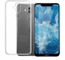YOFO Shockproof Soft Transparent Back Cover for Nokia 7.1 Plus - (Transparent)