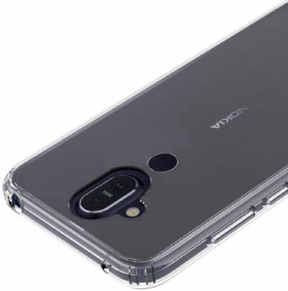 YOFO Shockproof Soft Transparent Back Cover for Nokia 7.1 Plus - (Transparent)