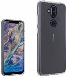 YOFO Shockproof Soft Transparent Back Cover for Nokia 7.1 Plus - (Transparent)
