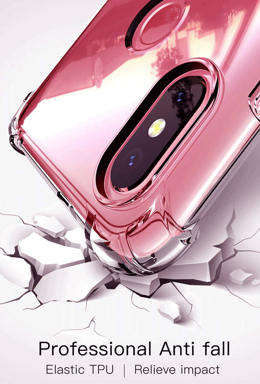 YOFO Shockproof Full Protection Back Cover for MI Redmi Note 7 Pro/Note 7 / Note 7S (Transparent)