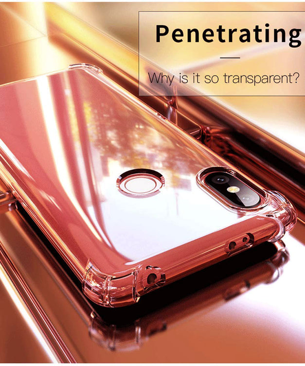 YOFO Shockproof Full Protection Back Cover for MI Redmi Note 7 Pro/Note 7 / Note 7S (Transparent)