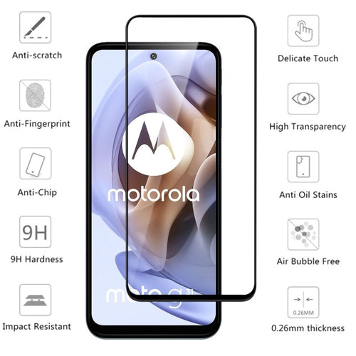 Edge to Edge Tempered Glass for MOTO G31