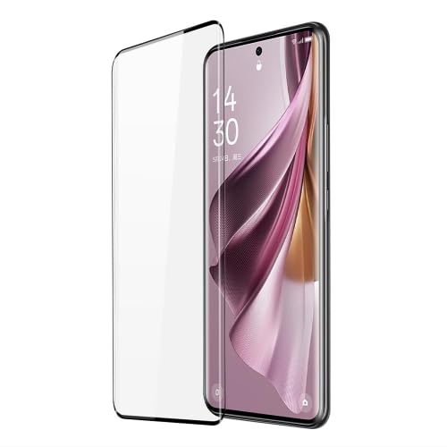 YOFO Curve Edge to Edge Full Screen Coverage Tempered Glass for " OPPO RENO 10 PRO "- Full Glue Gorilla Glass (Black)