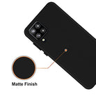 YOFO Exclusive Matte Finish Soft Back Case Cover for Samsung Galaxy M42 5G/Samsung Galaxy A42 5G - Black