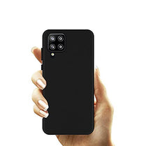 YOFO Exclusive Matte Finish Soft Back Case Cover for Samsung Galaxy M42 5G/Samsung Galaxy A42 5G - Black