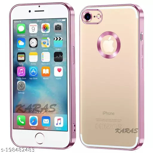 YOFO Electroplated Logo View Back Cover Case for Apple iPhone 6 Plus (Transparent|Chrome|TPU+Poly Carbonate)